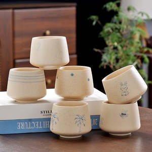 Vendita all'Ingrosso di Nuove Tazze da Tè di Qualità, Tazze in Ceramica Dipinte a Mano con Motivo di Palme, Tazze da Caffè in Stile Tropicale Mediorientale - Product Image 1