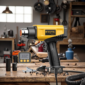 Industrial 2000W LCD temperatura ajustable calefacción eléctrica soplador soldadura película retráctil <span class=keywords><strong>pistola</strong></span> <span class=keywords><strong>de</strong></span> aire caliente sellado soldadura <span class=keywords><strong>de</strong></span> plástico - Product Image 4