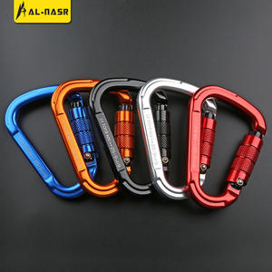 Mousqueton en alliage d'aluminium de type D, boucle de sécurité verrouillable 25kN pour l'escalade, l'alpinisme, la descente en rappel, utilisation en extérieur - Product Image 5