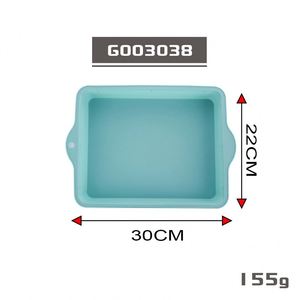 Customized Nonstick Heat Resistant Rectangle SIlicon Bake <b>Pan</b> Silicone <b>Pan</b> Flat Tray Silicone <b>Cake</b> Molds Set for Baking - Product Image 3