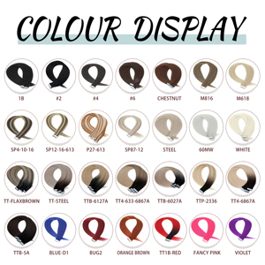 GLADYS 20 pièces Extensions de cheveux à bandes adhésives, extensions synthétiques sans couture résistantes à la chaleur 26 pouces lisses invisibles à bandes adhésives - Product Image 6