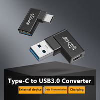 Convertisseur USB 3.0 vers Type C pour connexion ordinateur portable et téléphone portable adaptateur de prise femelle à mâle noir