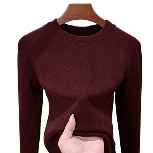 Women t shirt 100% cotton Breathable Full Sleeves Women t shirt O Neck <b>Quick</b> Dry OEM Service Women t shirt - Product Image 3