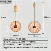 Lampe murale rustique en travertin jaune, style vintage, base artisanale minimaliste pour éclairage de projecteur domestique ou hôtelier