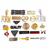 Étiquettes de sac à main et étiquettes métalliques personnalisées en alliage de zinc plaqué or, professionnelles, luxueuses, vintage, tendance, durables et écologiques
