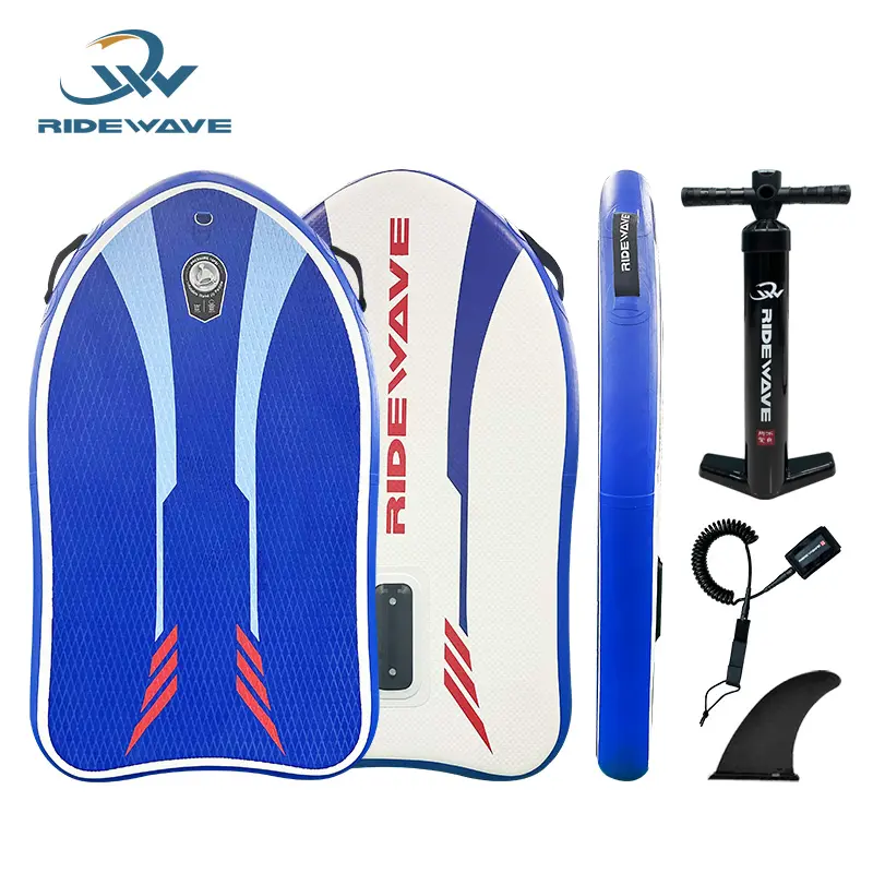Ridewave High quality new design inflatable Surfing bodyboard inflatable body board for kids and adults