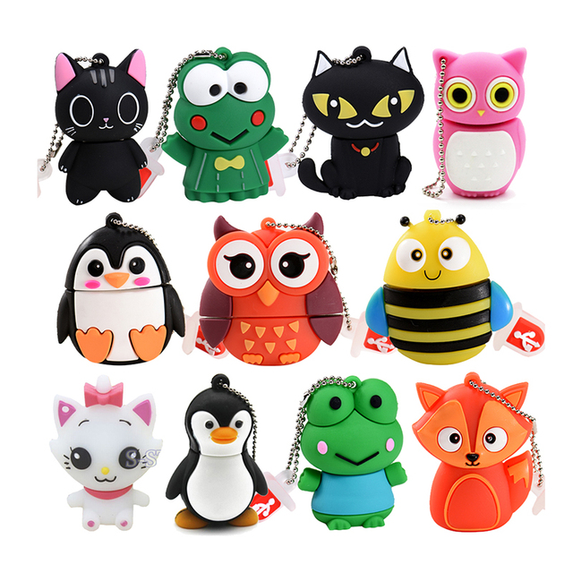 Wholesale Silicone Usb Flash Drive Animal Pendrive Custom Usb Stick 3.0 2.0 8gb 16gb 32gb Flash Memory
