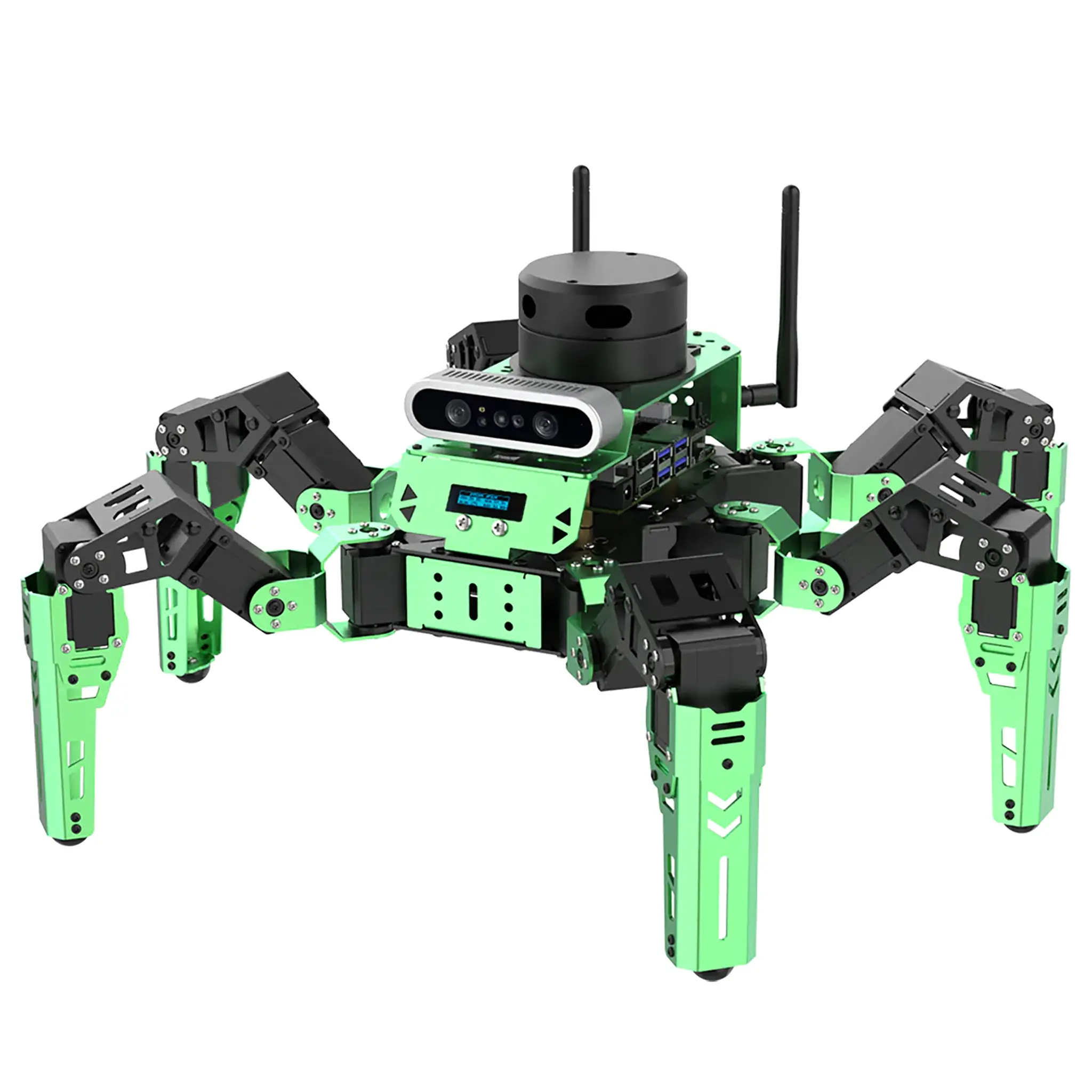 Hiwonder Ros AI Interactive Robot JetHexa with AI Vision Lidar Navigation Support MedidPipe Machine Learning Advanced Robot Kit