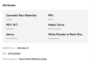 Polvo de Microesferas de PMMA de Grado Cosmético al por Mayor, 99% de Pureza, CAS 9011-14-7, EINECS 618-466-4, Suspensión Esencial - Product Image 6