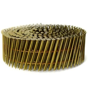 Clou en bobine collé à la filière, 15 degrés, 1 1/2 à 3 3/4, en acier au carbone zingué, à tige annulaire lisse, pour palettes, toiture et <span class=keywords><strong>charpente</strong></span> - Product Image 3