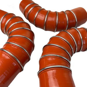 Turbocharged 90 Automotive Silicone Hose High-Temperature Resistant Wear Resistance Camel Hump Bend <b>Large</b> Diameter Steel <b>Ring</b> - Product Image 6