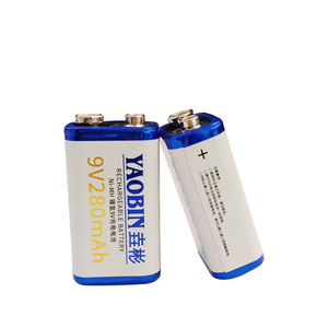 <span class=keywords><strong>Ni</strong></span>-<span class=keywords><strong>MH</strong></span> 9V 280mAh充電式バッテリー検出器用マイクケーブルテスターマルチメーターリモコン - Product Image 1