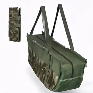 ตาข่ายดักปลาคาร์พขนาดใหญ่ ตาข่ายลอยน้ำสำหรับตกปลาคาร์พ ผ้าอ็อกซ์ฟอร์ดกันน้ำ ถุงใส่ของสำหรับตกปลาคาร์พ ถุงตกปลาสำหรับใช้ในป่า - Product Image 6