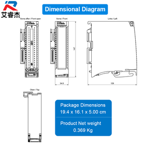 โมดูลอินพุตแบบอนาล็อก 16 ช่อง Siemens 6ES7531-7MH00-0AB0 S7-1500 ของแท้ใหม่ รับประกัน 1 ปี - Product Image 2