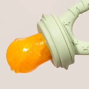 Sans Bpa Réutilisable En Silicone Infantile Nouveau-Né Mangeoire Aux Fruits Sucette Frais Pour Bébé Fruit Feeder Bébé Fruit Sucette