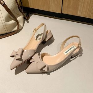 Sandalias QuiteS 2026 con Tacón Grueso, Parte Superior de PU, Suela de Goma, Tacones Bajos, Elegantes y Sexys para Uso Diario y Oficina, para Mujer - Product Image 3
