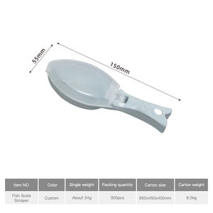 Herramienta de Cocina para Pescado, Raspador de Escamas de Pescado de Plástico con Tapa - Product Image 6