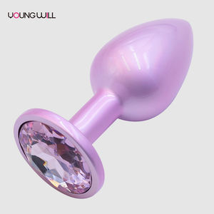 アナルトレーナーキット金属アナルプラグアンドバットプラグ膣拡張クリスタルダイヤモンドベース大人用アナルビードトレーナーキット大人用おもちゃ - Product Image 2