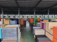 Panneaux acoustiques en fibre de polyester, panneaux insonorisants pour la maison, le cinéma maison, le studio, le salon, l'hôtel, 1.0 NRC, stock direct d'usine