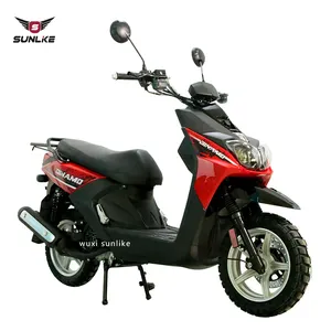 Skuter Gas CKD Hidrolik Ganda Moped 150cc Sepeda Motor Bensin Silinder Tunggal dengan Pedal India