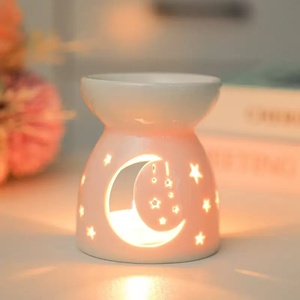 Brûleur d'encens électrique en céramique, <span class=keywords><strong>diffuseur</strong></span> <span class=keywords><strong>de</strong></span> <span class=keywords><strong>parfum</strong></span> d'ambiance, chauffe-cire d'aromathérapie, <span class=keywords><strong>diffuseur</strong></span> décoratif pour la maison - Product Image 3