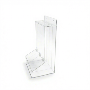 Dispensador <span class=keywords><strong>de</strong></span> Dulces Acrílico Transparente <span class=keywords><strong>de</strong></span> 4 Secciones, Contenedor <span class=keywords><strong>de</strong></span> Almacenamiento con Compartimentos Montado en la Pared con Tapas Abatibles para Tapones para los Oídos - Product Image 6