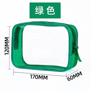 <b>Small</b> Size Portable Clear PVC Bag With Zipper Accept Custom Logo For Promotional Travel Makeup Pouch B-3979 - Product Image 3