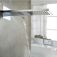 Ensemble de robinetterie de douche pluie en acier inoxydable de haute qualité pour salle de bain, nouveau design, finition polie, mitigeur de douche à jet unique