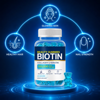 Gummies à la biotine 255 000 MCG haute puissance, complément pour la croissance des cheveux, collagène, kératine pour femmes adultes, éclaircissement de la peau, croissance des ongles