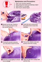 Nouvelle Arrivée Ballon de Yoga Pilates Anti-éclatement 65cm en PVC Écologique pour Massage des Points de Pression et Exercice Physique