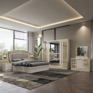 टर्किश शैली mdf फ्रेम बेडरूम सेट किंग आकार बिस्तर चमड़े के डबल पूर्ण घर फर्नीचर भंडारण थोक नए डिजाइन - Product Image 5