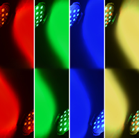 Projecteur LED Par Slim 54*3W Pleine Couleur IP33 avec Contrôle Sonore pour KTV, Mariages, Studios de Danse, Éclairage d'Ambiance