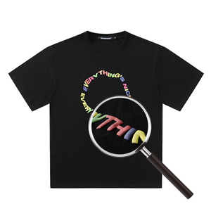 3D แขนสั้นของผู้ชายผ้าคอตตอน100% ไหล่ตกโลโก้ออกแบบได้เองเสื้อยืดสตรีทแวร์พิมพ์ลายพัฟเสื้อยืดสไตล์ฮิปฮอป - Product Image 1