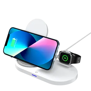 Новейшая технология, 4 в 1, магнитное Быстрое беспроводное зарядное устройство для мобильных телефонов watch air pods, беспроводное зарядное устройство 3 в 1 для i phone