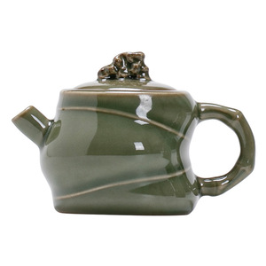 Shangyan Celadon <b>Small</b> Teapot With Lid Ceramic <b>Tea</b> <b>Pot</b> For Brewing <b>Tea</b> Retro Style - Product Image 5