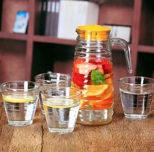 <span class=keywords><strong>Carafe</strong></span> à eau quotidienne <span class=keywords><strong>en</strong></span> gros, distributeur de boissons, verrerie, pichet <span class=keywords><strong>en</strong></span> <span class=keywords><strong>verre</strong></span> <span class=keywords><strong>avec</strong></span> <span class=keywords><strong>couvercle</strong></span> et poignée - Product Image 2