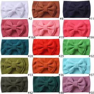 Bandeaux pour cheveux de <span class=keywords><strong>bébé</strong></span> européens et américains faits à la main <span class=keywords><strong>bandeau</strong></span> double couche grand nœud cadeau de <span class=keywords><strong>naissance</strong></span> accessoires pour cheveux - Product Image 6