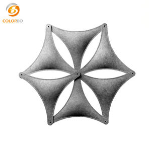 Cloison intérieure suspendue en fibre de polyester imperméable, ignifuge, insonorisante, motif flocon de neige, <span class=keywords><strong>d</strong></span>écoupe laser, anniversaire - Product Image 2