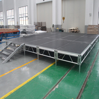 Plateforme de Scène Modulaire en Aluminium Durable, Capacité de Charge 1000 kg, Hauteur Réglable, Formes Multiples, Installation Rapide pour Mariages