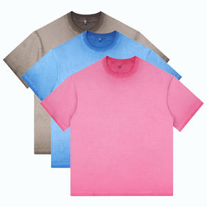 Personalizado de los hombres de lavado ácido Sun Fade Blank Tee Distress <span class=keywords><strong>Camisetas</strong></span> Heavy Cotton Batik T-Shirt - Product Image 5