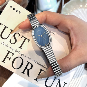 <span class=keywords><strong>Reloj</strong></span> de Mujer con Correa de Acrílico y Aleación Ovalada Fritillaria, Movimiento de Cuarzo, Resistente al Agua 30M, Exquisito y Moderno para Estudiantes - Product Image 3