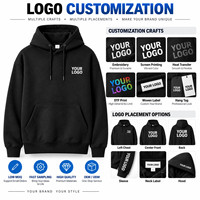 Sweat-shirt à capuche épais 390 GSM personnalisé avec logo, 100 % coton et mélange de spandex, pour homme, vente en gros, tailles S-4XL, OEM