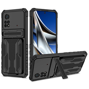 เคส M3 14C สำหรับ Xiaomi redmi, 9A A1 A2 9C <span class=keywords><strong>10</strong></span>/11 <span class=keywords><strong>Lite</strong></span> poco มีช่องใส่การ์ดเกราะกันกระแทกเคสป้องกันขาตั้งโทรศัพท์ - Product Image 1