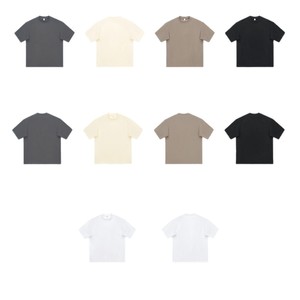 Camisetas Personalizadas con Logotipo, 100% Algodón Grueso para Hombre, Camisetas de Color Sólido, Estampado Puff, Manga Corta, Talla Grande, Unisex - Product Image 2