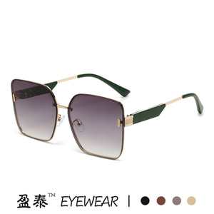 Eyewear <b>Square</b> <b>Sunglasses</b> UV400 Plastic Metal Frame Brown Unisex - Product Image 4