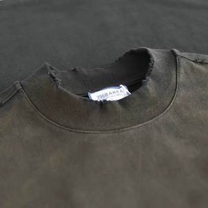 Camisetas de Manga Larga Extra Grandes de Algodón Grueso de 460 GSM, Estilo Streetwear, con Efecto Desgastado, Teñidas, Lavadas y Decoloradas por el Sol, para Unisex - Product Image 2