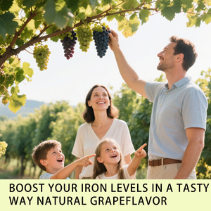 OEM ODM Iron Gummies with Folate Pantothenic Acid Boost <b>Your</b> Iron Levels in a Tasty Way Natural Grape Flavor Dietary <b>Supplements</b> - Product Image 5