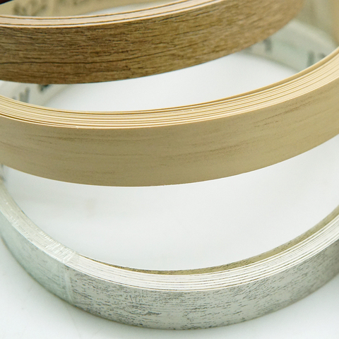 Modern Furniture Accessories 0.5mm Wood Grain PVC Edge Banding