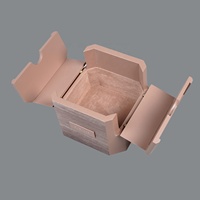 Boîte de montre en bois peinture rose écologique pour femmes, emballage de luxe, écologique, simple, personnalisé, 1 pièce