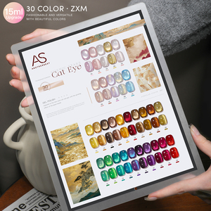Set de Esmalte de Uñas en Gel Ojo de Gato Star River de 30 Colores, 15ml, Gel Magnético con Cuentas de Vidrio, Semipermanente, Removible con UV, para Salón de Uñas - Product Image 4